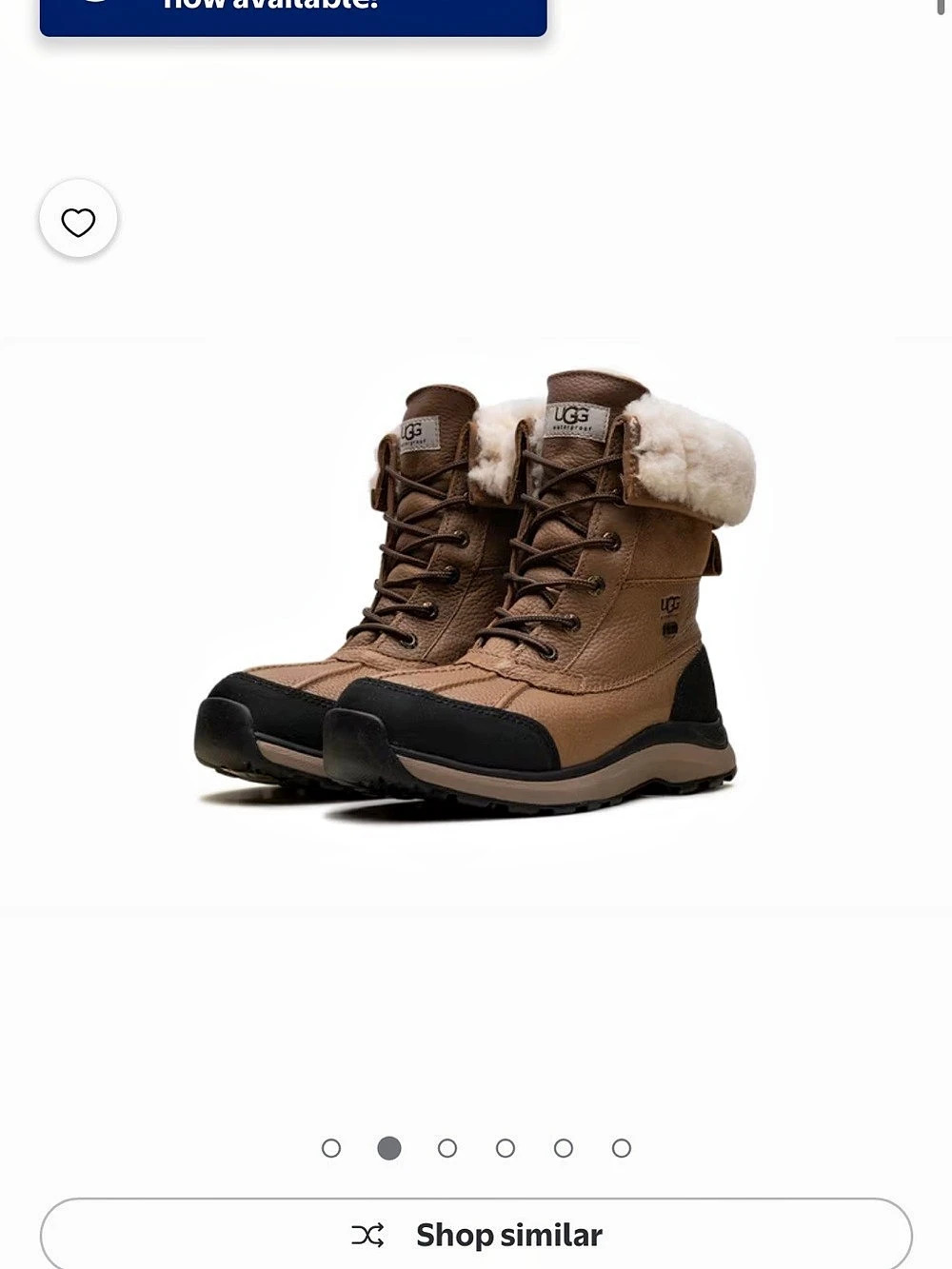 UGG Waterproof Winter Boots Brown & Black